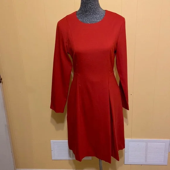 COS Red Wool Dress - Picture 3 of 9